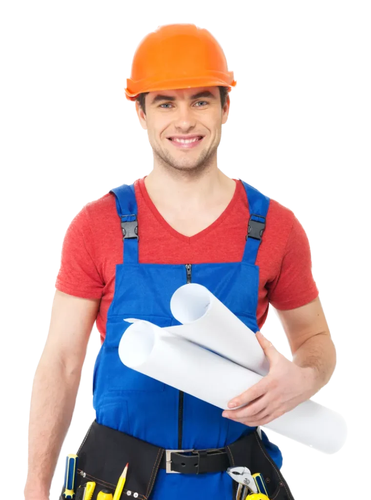 Home repair technician with tools